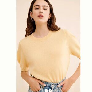 Pure Cashmere Cashmere Tee Pullover Sweater – Yellow